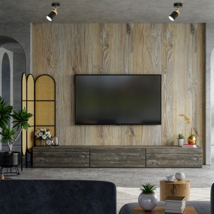 Spotlight RENO 1xGU10/8W/230V svart/guld