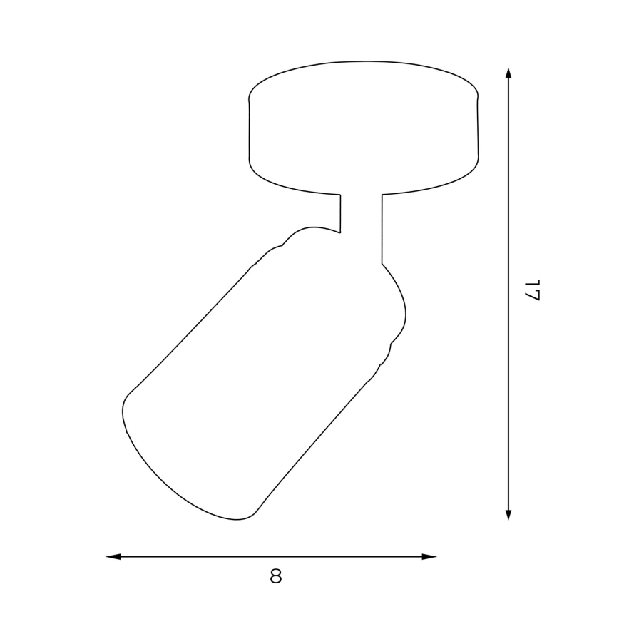 Spotlight RENO 1xGU10/8W/230V svart/guld
