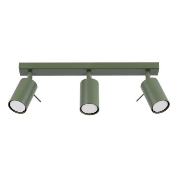 Spotlight RING 3xGU10/10W/230V grön