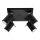 Spotlight RING 4 4xGU10/10W/230V svart