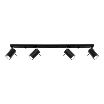 Spotlight RING 4L 4xGU10/10W/230V svart