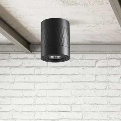 Spotlight RUBIN 1xGU10/10W/230V svart