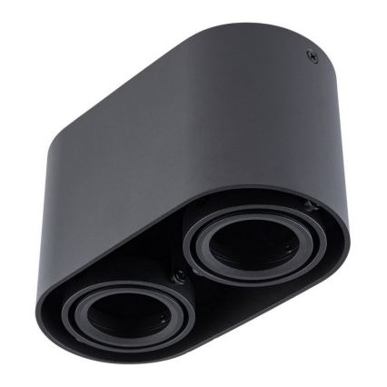 Spotlight SIROK 2xGU10/30W/230V svart