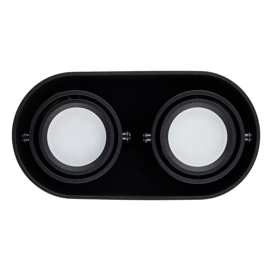 Spotlight SIROK 2xGU10/30W/230V svart