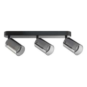 Spotlight SMOKY 3xGU10/10W/230V svart