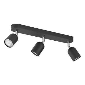 Spotlight  TOP 3xGU10/10W/230V svart 