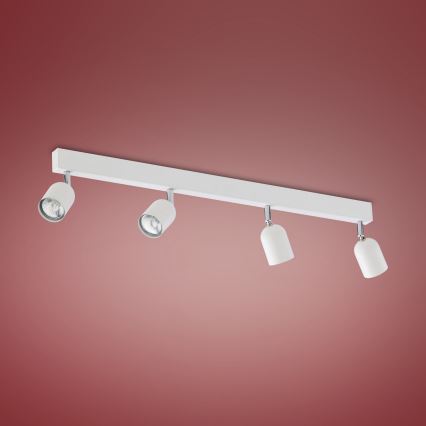 Spotlight  TOP 4xGU10/10W/230V vit 