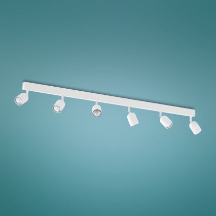 Spotlight  TOP 6xGU10/10W/230V vit