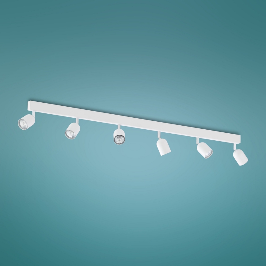 Spotlight  TOP 6xGU10/10W/230V vit