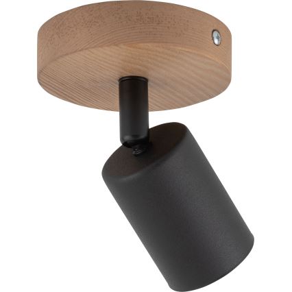 Spotlight  TOP WOOD 1xGU10/10W/230V svart /trä