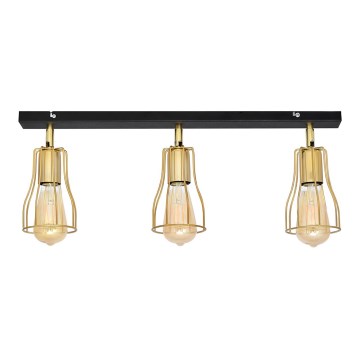 Spotlight TUBE 3xE27/15W/230V guld/svart