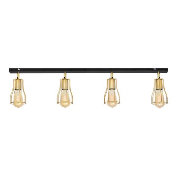 Spotlight TUBE 4xE27/15W/230V guld/svart