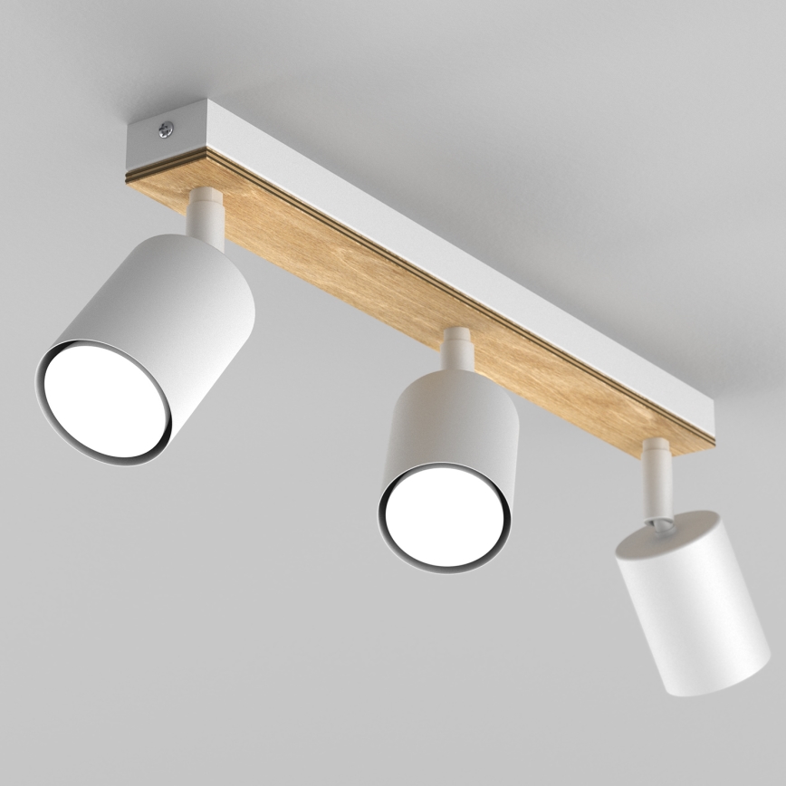 Spotlight TULON 3xGU10/8W/230V vit/ek