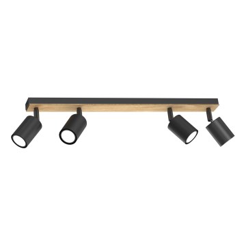 Spotlight TULON 4xGU10/8W/230V svart/ek