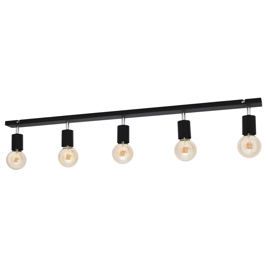 Spotlight  TUNE 5xE27/20W/230V svart 