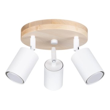 Spotlight VERDO 3xGU10/10W/230V vit/bok