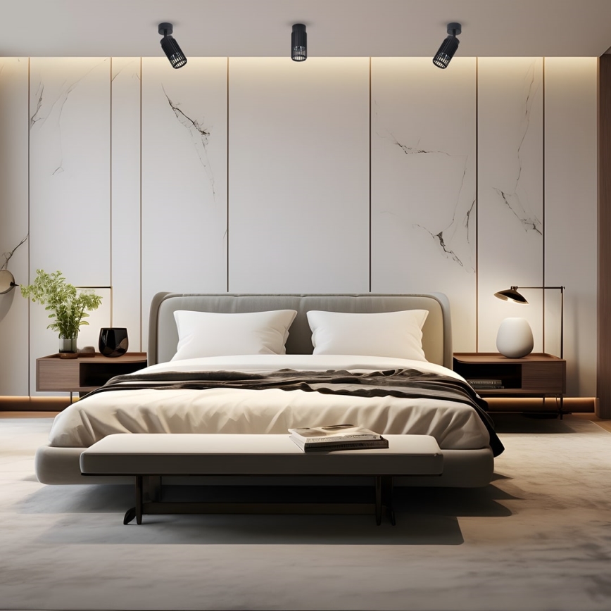 Spotlight VERTICAL 1xGU10/8W/230V svart