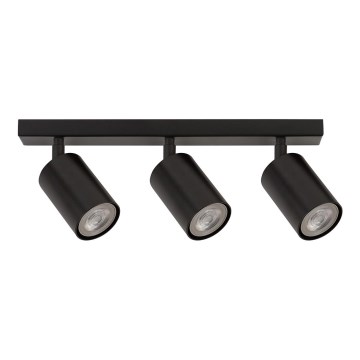 Spotlight  ZOOM 3xGU10/25W/230V svart 