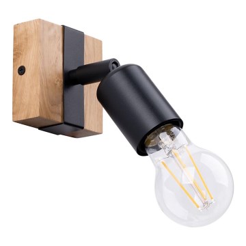 Spotlight ZUCA 1xE27/15W/230V svart/ek