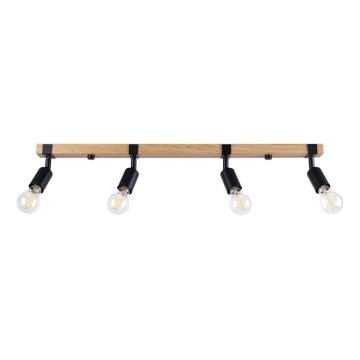 Spotlight ZUCA 4xE27/15W/230V svart/ek