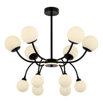 Stångmonterad taklampa DAISY 12xG9/10W/230V svart