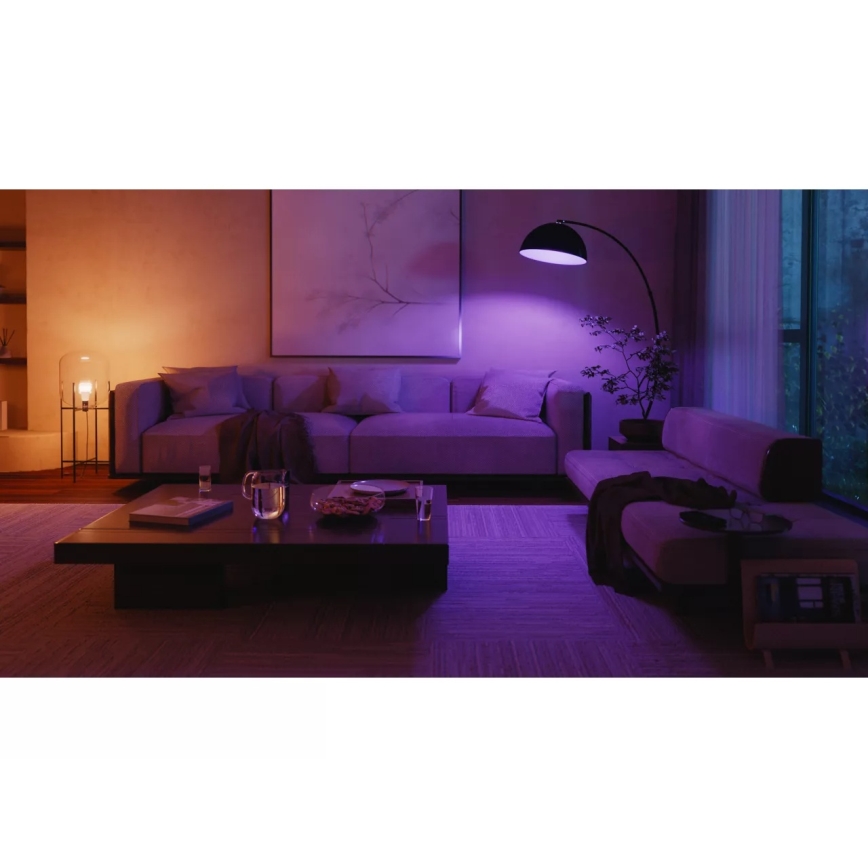 Startpaket Philips Hue WHITE AND COLOR AMBIANCE 2xE27/8,1W 1000-20000K  + anslutningsenhet