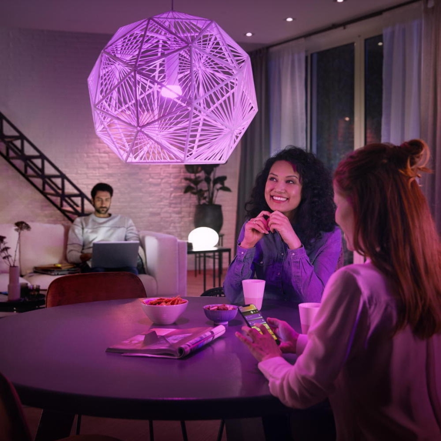 Startpaket Philips Hue WHITE AND COLOR AMBIANCE 3xE27/9W 2000-6500K + Hue Bridge och dimmerbrytare