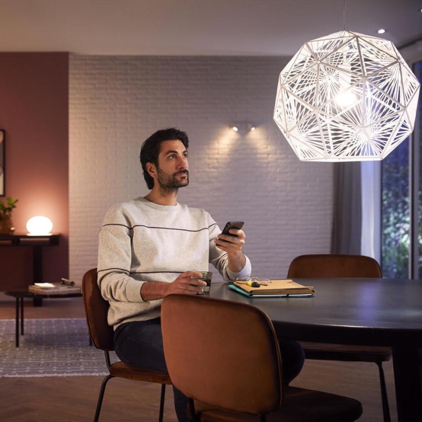 Startpaket Philips Hue WHITE AND COLOR AMBIANCE 3xE27/9W 2000-6500K + Hue Bridge och dimmerbrytare