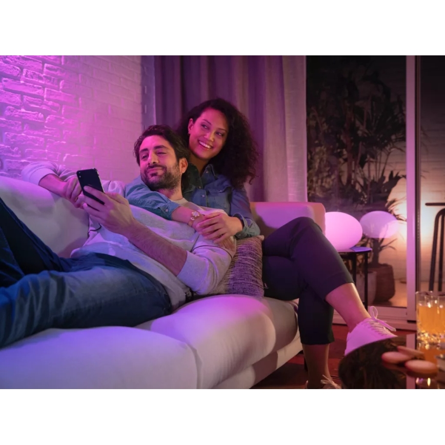 Startpaket Philips Hue WHITE AND COLOR AMBIANCE 3xGU10/4,2W/230V 2200-6500K + Hue Bridge