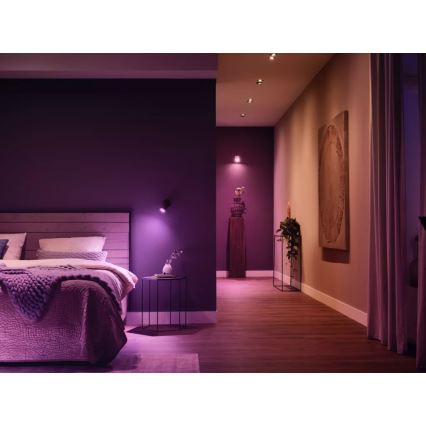 Startpaket Philips Hue WHITE AND COLOR AMBIANCE 3xGU10/4,2W/230V 2200-6500K + Hue Bridge