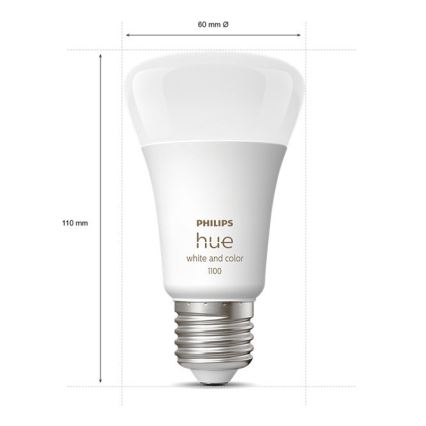 Startpaket Philips Hue WHITE AND COLOR AMBIANCE 3xE27/9W/230V 2000-6500K + Hue bridge