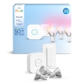 Startpaket Philips Hue White And Color Ambiance Essential 3xGU10/4,7W/230V 2200-6500K + Hue bridge