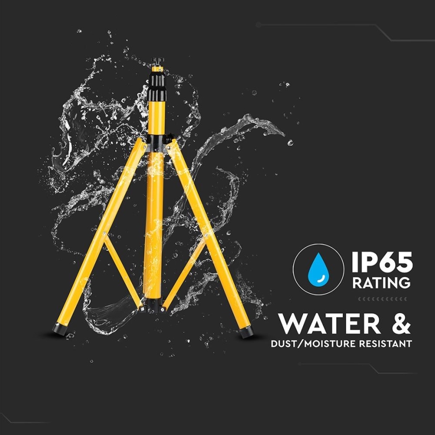 Stativ för strålkastare 180 cm gul