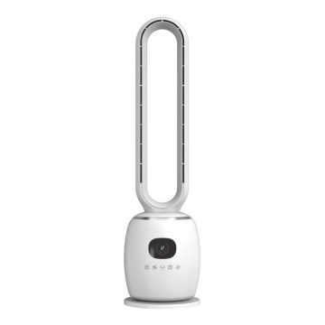 Stativfläkt 30 W/230 V 86 cm vit + fjärrkontroll