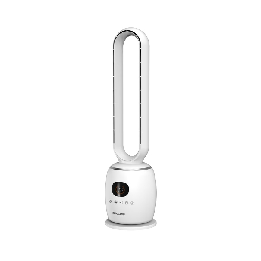 Stativfläkt 30 W/230 V 86 cm vit + fjärrkontroll