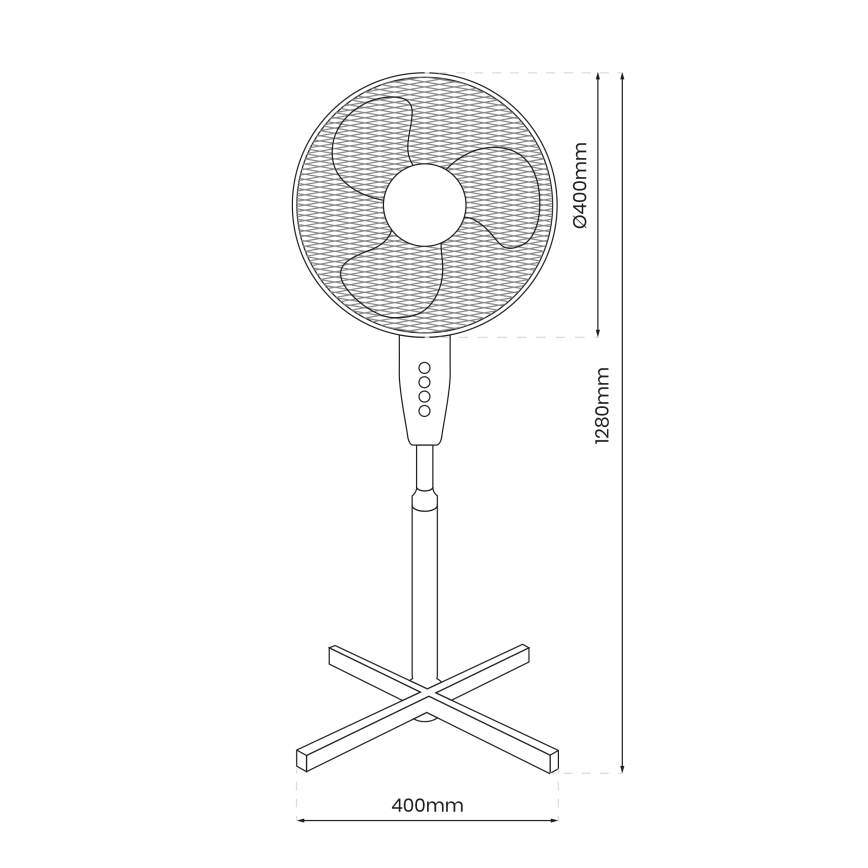 Stativfläkt STANDING Ø 40 cm, 45 W