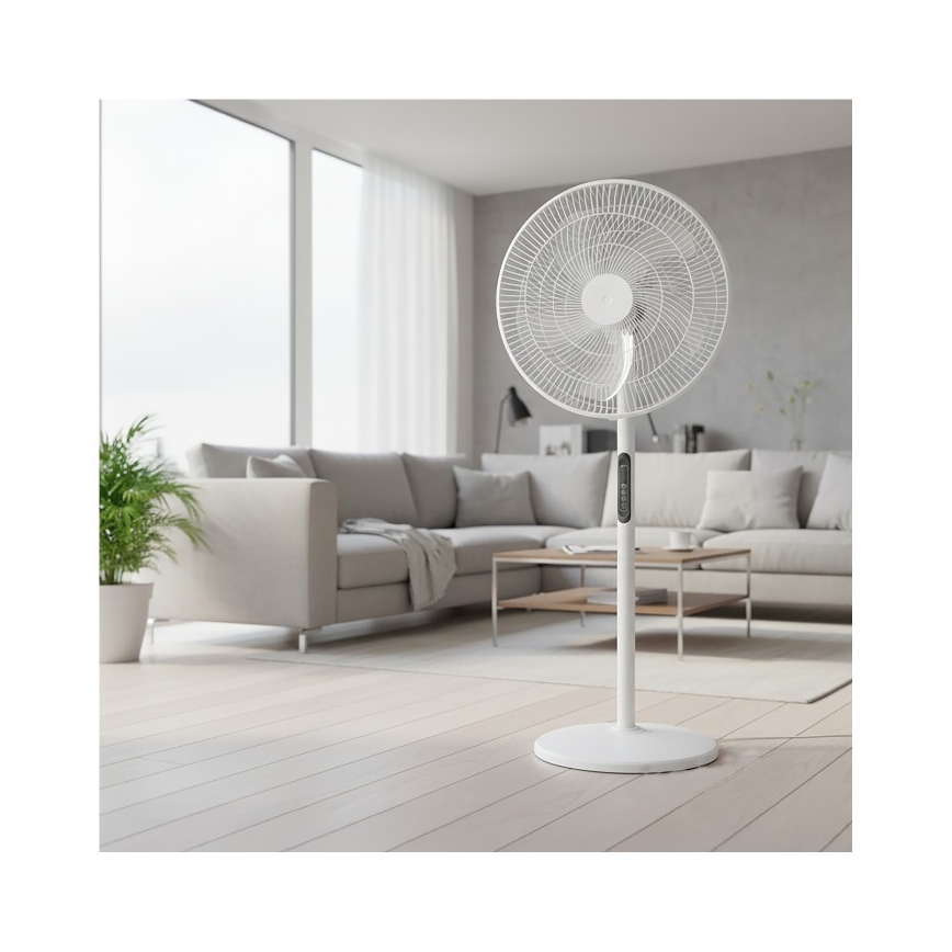 Stativfläkt VIENTO-R 40W/230V vit + fjärrkontroll