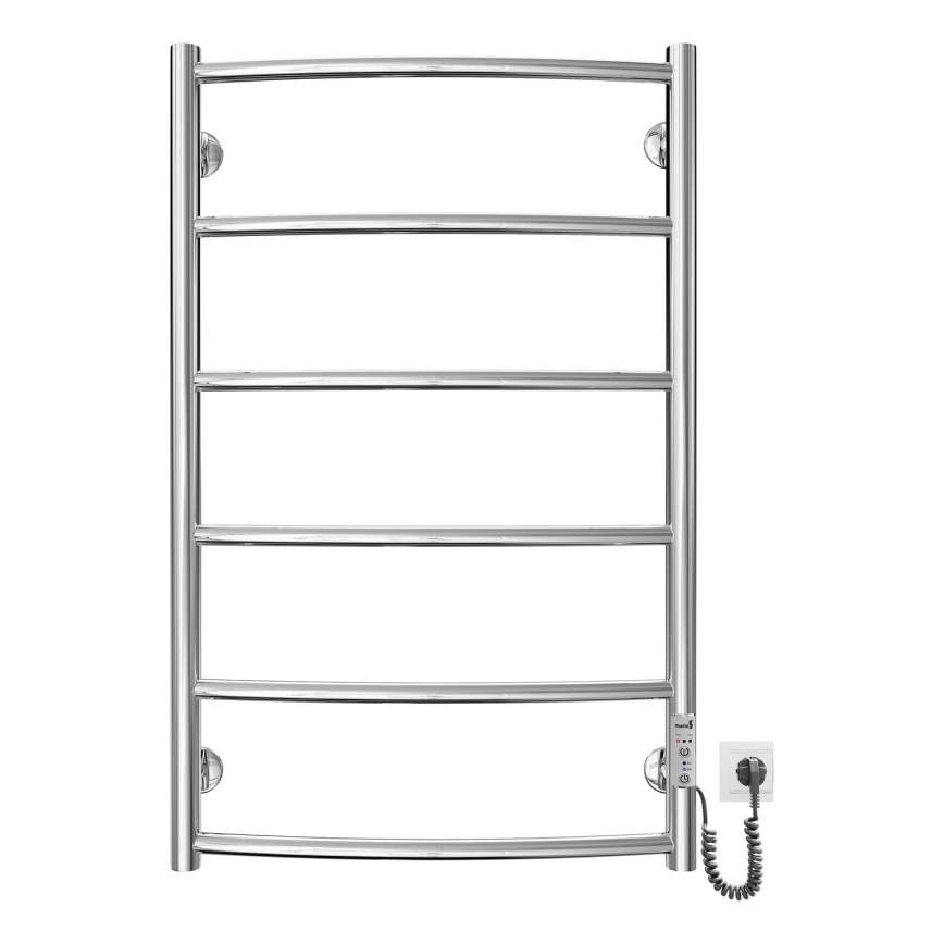 Stegformad handdukstork CLASSIC 100W/230V 81x53cm rostfri/skinande krom rätt