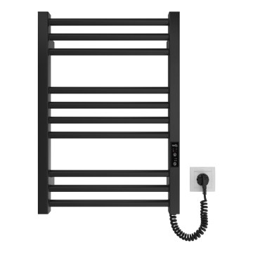 Stegformad handdukstork HF DERBY 100W/230V 57x43 cm svart