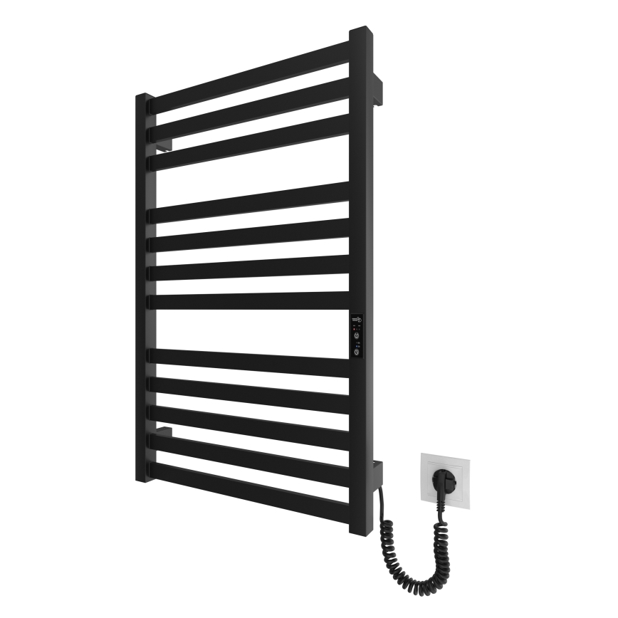 Stegformad handdukstork HF OXFORD 170W/230V 77x53 cm svart