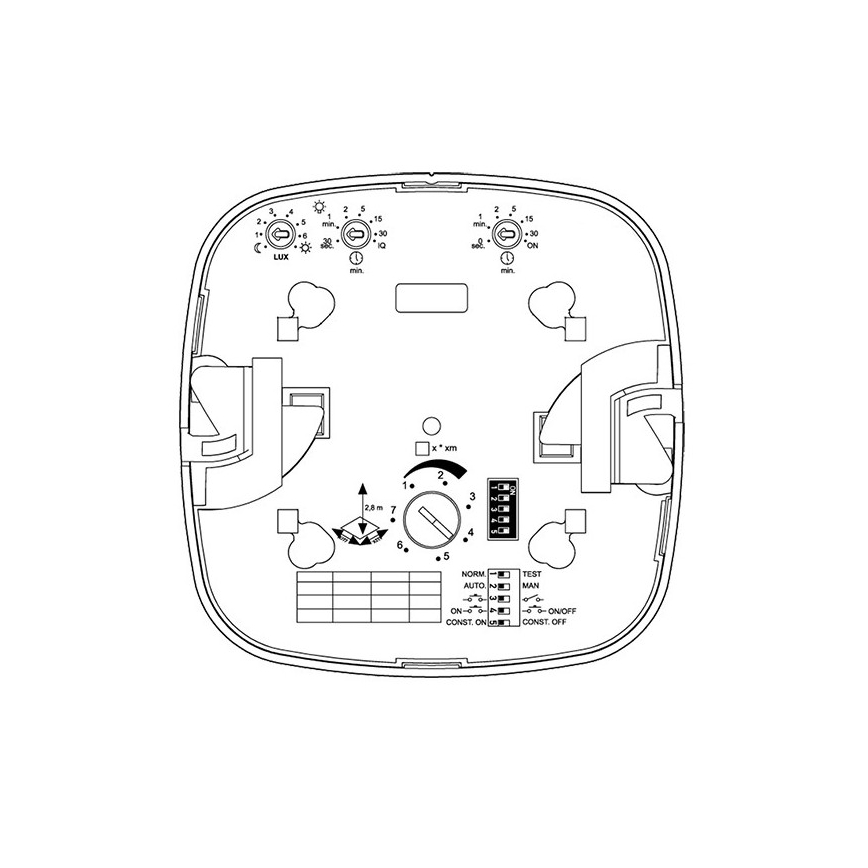 Steinel 002756 - IR Quattro HD närvarosensor 24m DALI-2 APC vit