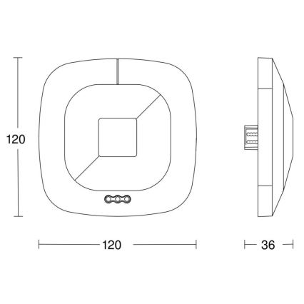 Steinel 002817 - Närvarodetektor HF 360 DALI-2 APC vit