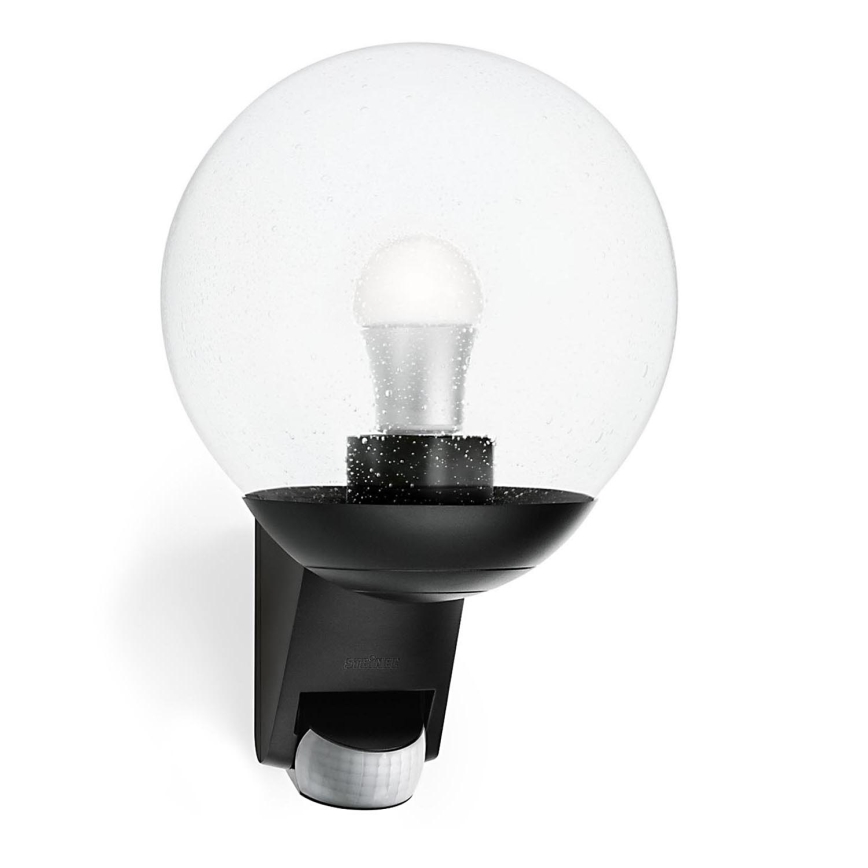 STEINEL 005535 - Utomhus Väggbelysning med sensor L585S 1xE27/60W svart IP44