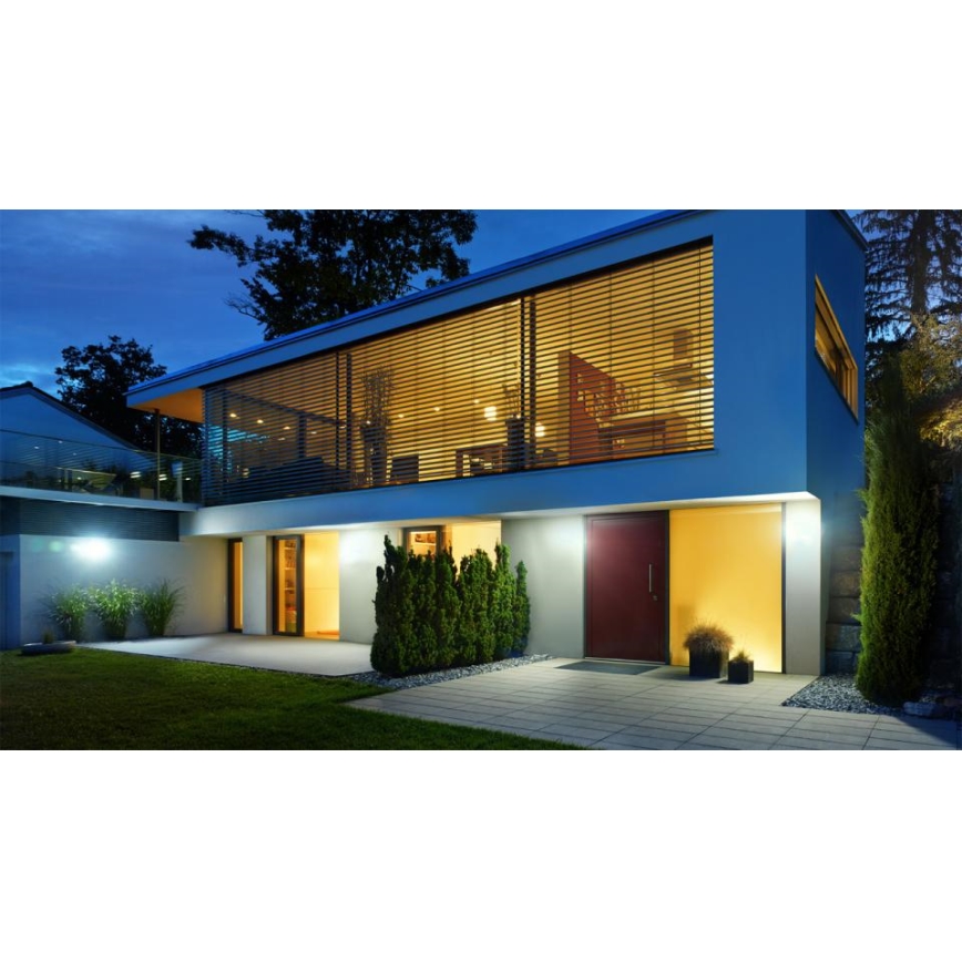 Steinel 012076 - LED utomhusväggarmatur med sensor XLED curved LED/10,5W/230V IP44