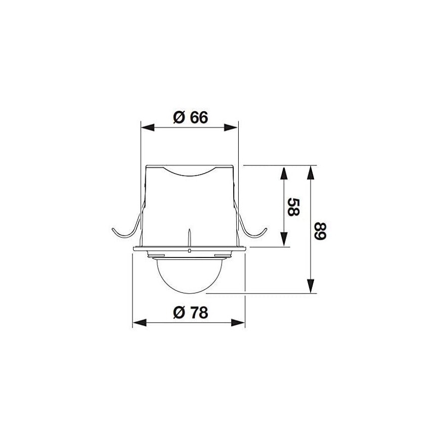 STEINEL 032852 - Utomhus rörelsesensor Infälld IS360-1DE svart IP54