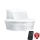 STEINEL 034955 - Utomhuslampa med rörelsesensor SenslQ S vit IP54 + fjärrkontroll