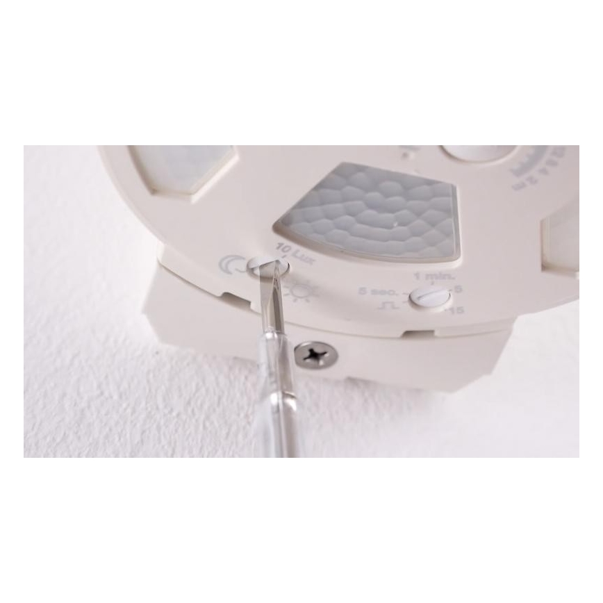 STEINEL 034955 - Utomhuslampa med rörelsesensor SenslQ S vit IP54 + fjärrkontroll