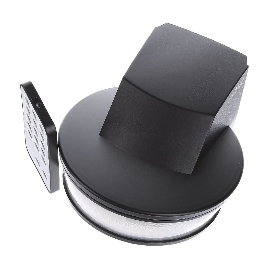 STEINEL 034979 - Utomhuslampa med rörelsesensor SenslQ S svart IP54 + fjärrkontroll