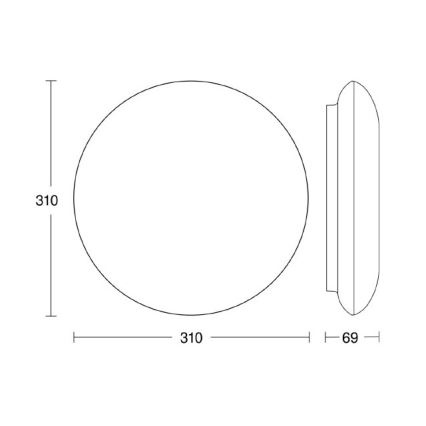 Steinel 035440 - LED Utomhusbelysning med sensor QUATTRO LED/10W/230V IP54