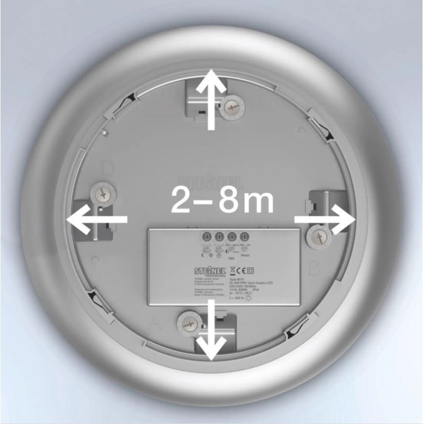 Steinel 035440 - LED Utomhusbelysning med sensor QUATTRO LED/10W/230V IP54